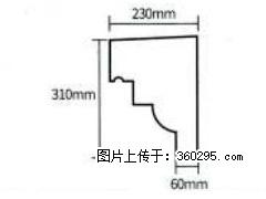 产品分解图型 - 檐口线，型号：SX311-YK-3，规格：230x310mm(3) - 朝阳三象EPS建材 cy.sx311.cc