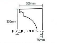 产品分解图型 - 檐口线，型号：SX311-YK-2，规格：300x330mm(2) - 朝阳三象EPS建材 cy.sx311.cc